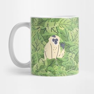 Monkey in Leaves Mug